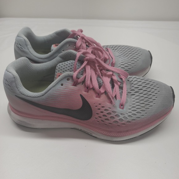 Nike Air Zoom Pegasus 34 Women Running Shoes Pink Grey Sz 8.5 - Picture 5 of 16